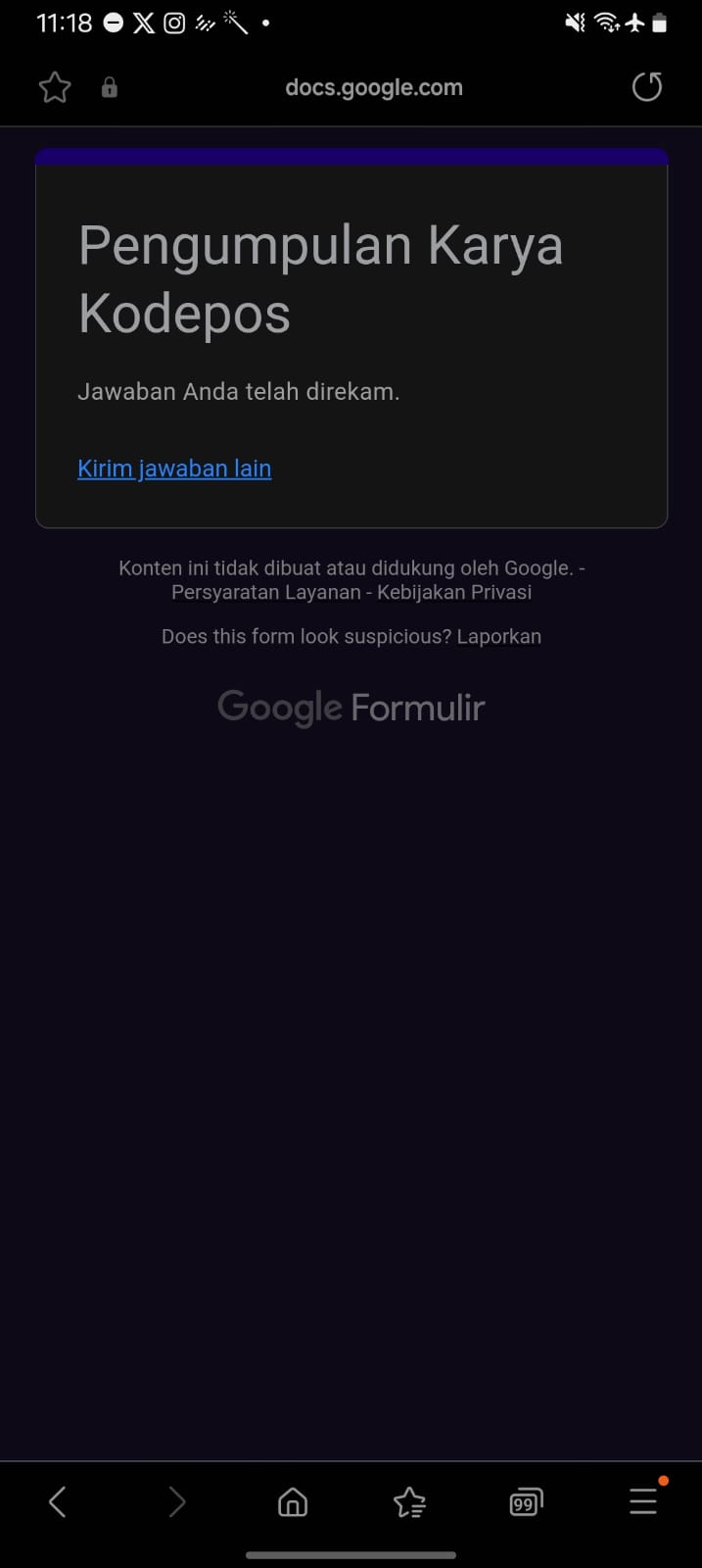Dokumentasi Pengumpulan Karya 1